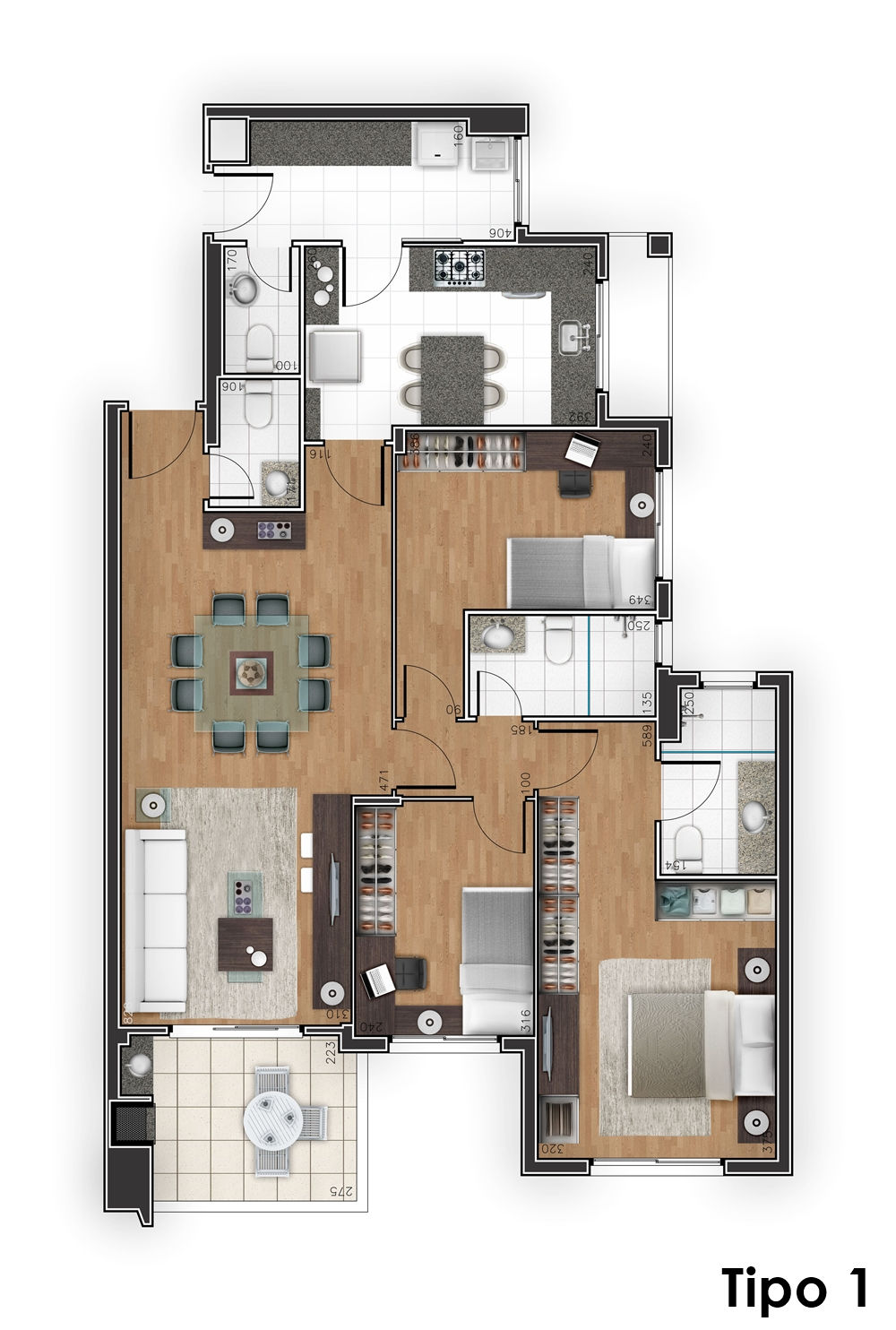 Apartamento Juvevê Luxo — imagem 72
