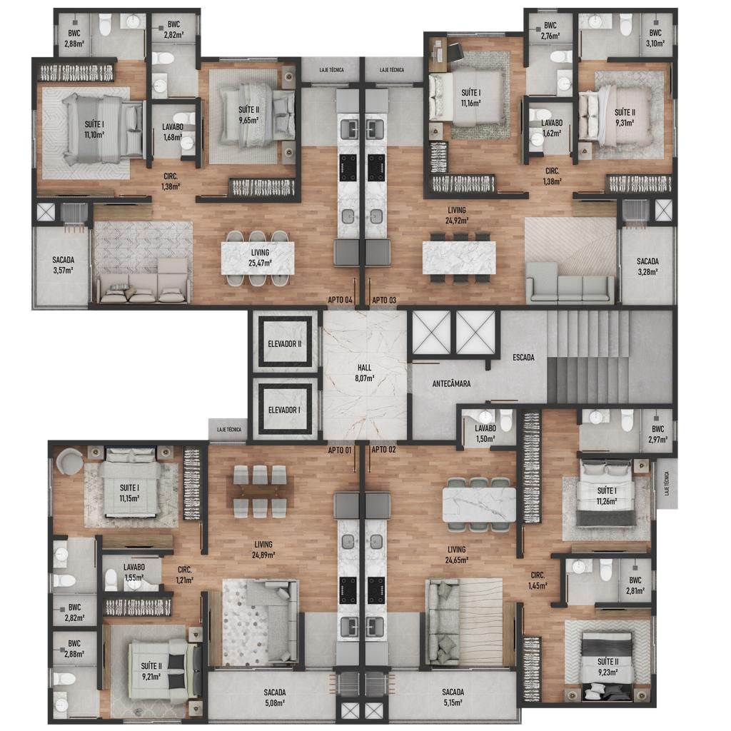 Johann Bach Residence - Planta 3
