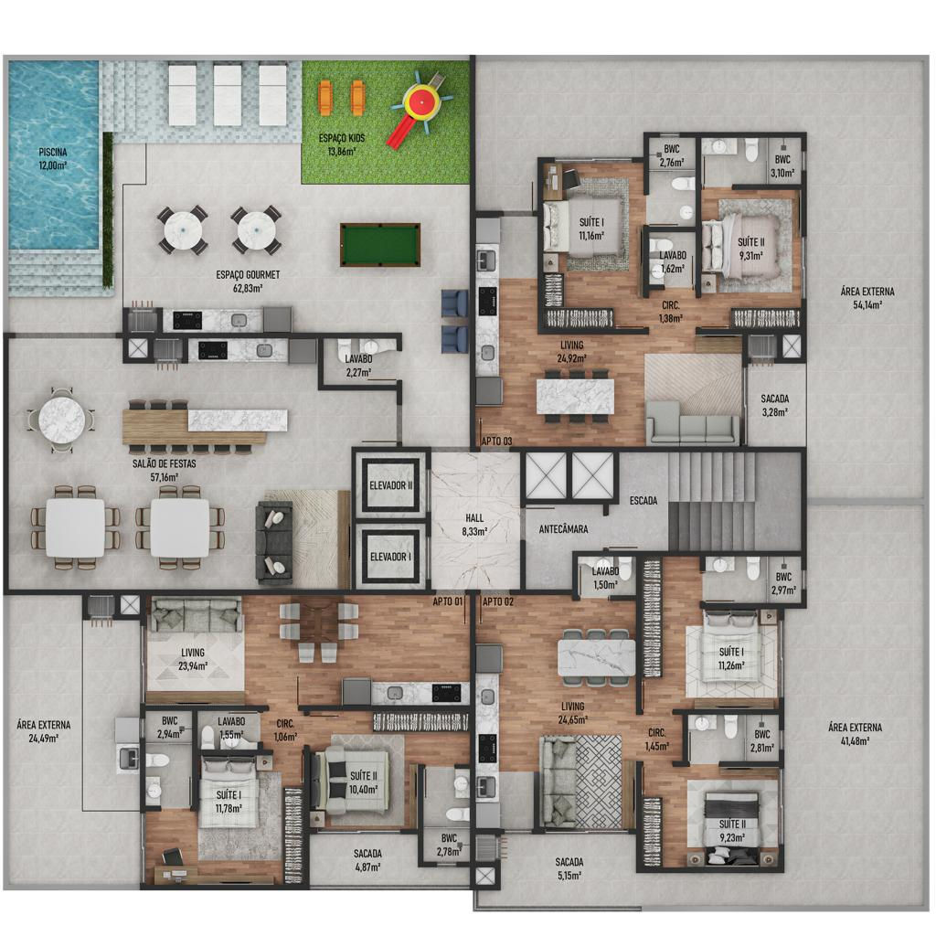 Johann Bach Residence - Planta 1